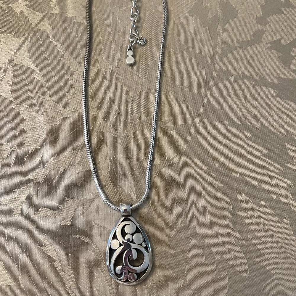 Brighton Teardrop necklace and chain ( measurements are in photos)